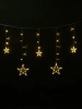 Гирлянда Занавес Звезды SH Lights 2м 138 теплых белых LED DCLLD-138WW-C