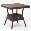 Стол пл. RATTAN квадрат. Коричневый
