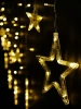 Гирлянда Занавес Звезды SH Lights 2м 138 теплых белых LED DCLLD-138WW-C фото 37029