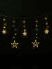 Гирлянда Занавес Звезды SH Lights 2м 138 теплых белых LED DCLLD-138WW-C