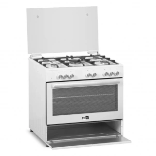 Газ.плита 4-х горел. SIMFER F96MW52001 белый,90см( газ.-эл) фото 50701