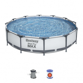 Бассейн каркас Bestway 366*76 6473л рем.к-т, фильтр.насос 56416 фото 45743