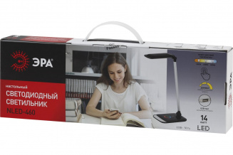 Светильник настольный ЭРА NLED-460-14W-BK-S чер.с сер. Б0028439 фото 40427