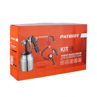 Краскопульт PATRIOT/ KIT 5В (Набор пневмоинструментов, 5 предметов) фото 43447