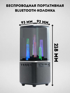 Беспроводная bluetooth-Колонка TU102 Citylight, 10 Вт, TWS, FM/AUX3.5 фото 37284