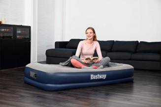 Кровать надувная 191х 97х36см BESTWAY (67723) Twin встр.эл.нас. PVC фото 45713