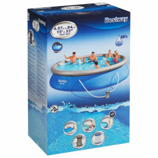 Бассейн надувной 457*84, 9677л BESTWAY ф.-насос 57313* 004783 фото 45249