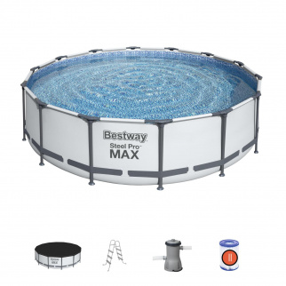 Бассейн каркасный BESTWAY 427*107, 13030л, фил.-насос 3028л/ч, лестница, тент 56950 фото 34862