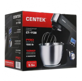 Миксер эл. CENTEK CT-1138 (1500Вт) планетарный фото 38449