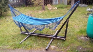 Гамак полотняный Ecos Hammock Ham-18 с бахромой, сумкой для хранения и переноски, 200х120 см фото 45100