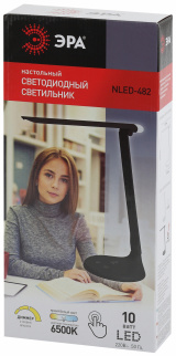Светильник настольный ЭРА NLED-482-10W-BK черный Б0041087 фото 40506