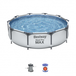Бассейн каркасный Bestway Steel Pro Max 305х76см 4678л 56408, фильтр-насо, картридж (тип I) фото 34483