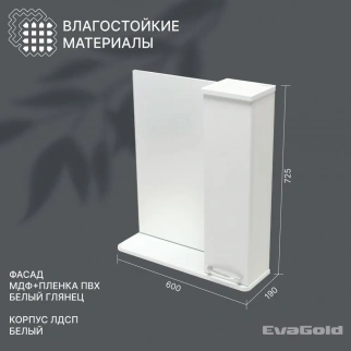 Зеркало НИКА 60 прав. фото 40672