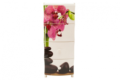 Комод пл. 4х-яр ЭЛЛАСТИК КАМНИ