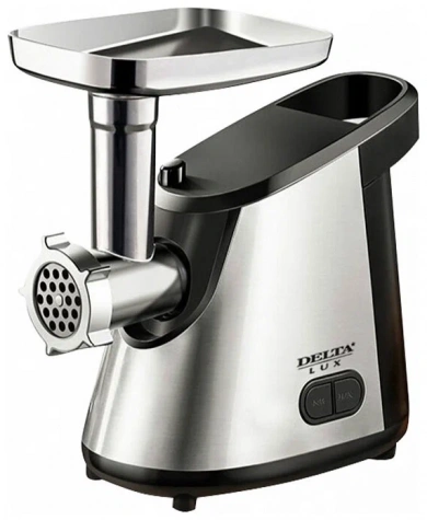 Мясорубка эл. ДЕЛЬТА DE-600M LUX черн.нерж. (3000Вт)